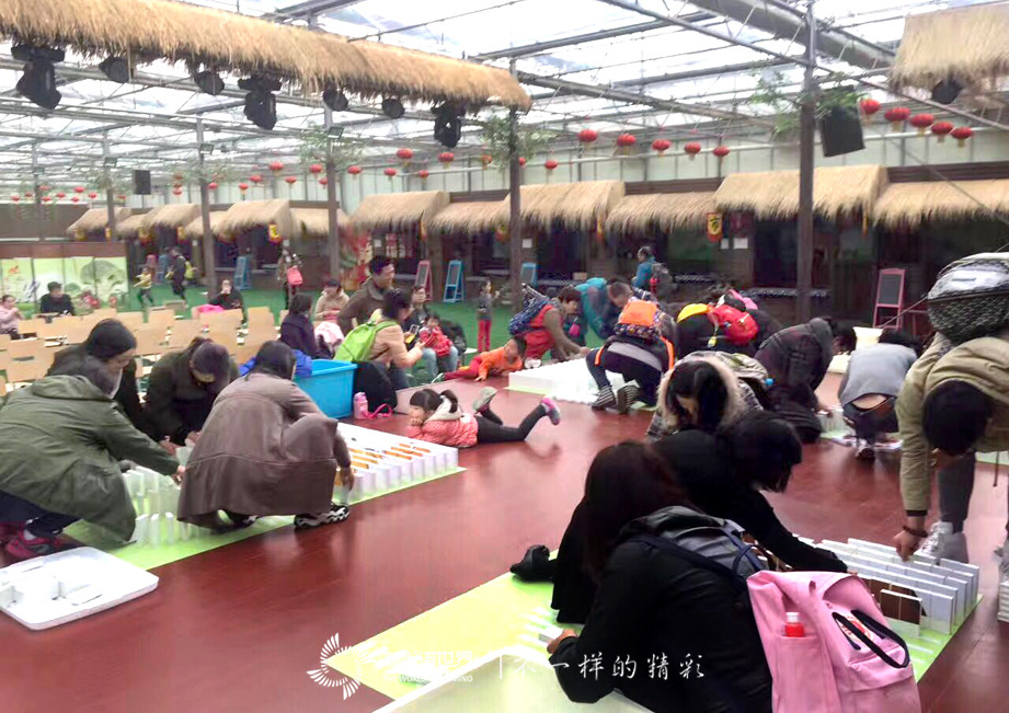 山間田園，有水果有蔬菜還有多米諾
