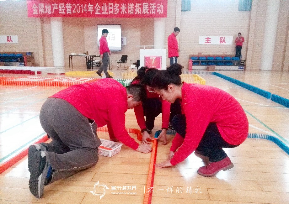 金隅地產(chǎn)2014年企業(yè)日多米諾拓展活動
