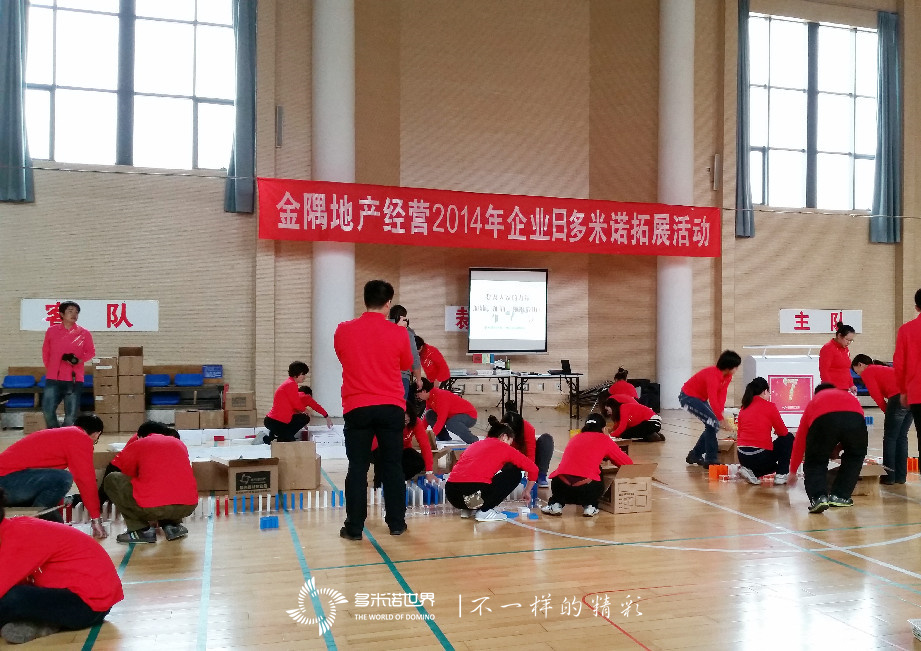金隅地產(chǎn)2014年企業(yè)日多米諾拓展活動